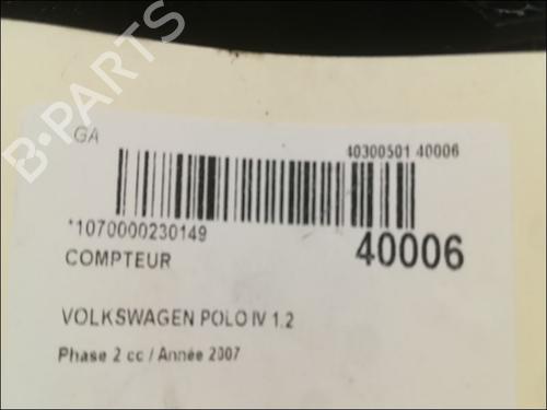 Used Instrument cluster VW POLO (9N_, 9A_) 1.2 (60 hp) 23174818