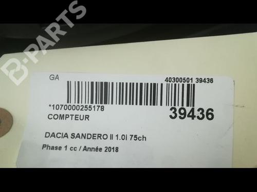 Instrument cluster DACIA SANDERO II 1.0 SCe 75 (B8JC, B8JD, B8NC) | BP9610283C47 