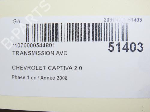 Right front driveshaft CHEVROLET CAPTIVA (C100, C140) 2.0 D 4WD | BP28829526M39  - Image 5