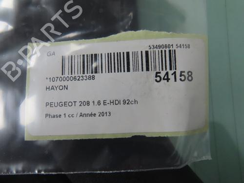 Used Tailgate PEUGEOT 208 I (CA_, CC_) 1.6 HDi (92 hp) 28832194