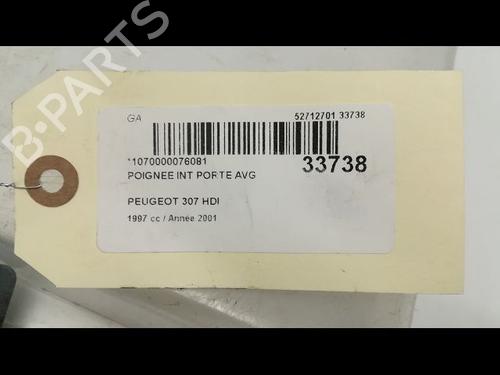 Used Front left interior door handle PEUGEOT 307 (3A/C) 2.0 HDi 110 (107 hp) 9596099