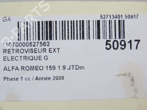 Used Left mirror ALFA ROMEO 159 (939_) 1.9 JTDM 8V (939AXE1B) (120 hp) 26383674