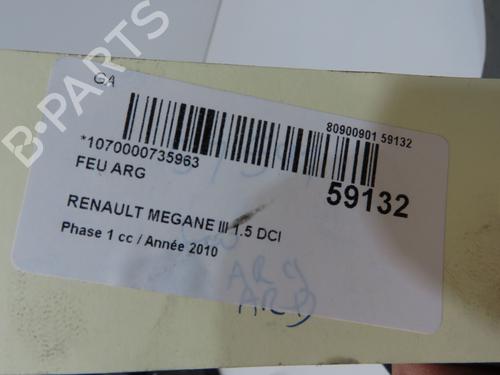 Used Left taillight Left taillight RENAULT MEGANE III Hatchback (BZ0/1_, B3_) 1.5 dCi (BZ09, BZ0D, BZ1W, BZ29, BZ14) (110 hp) 33770484 33770484