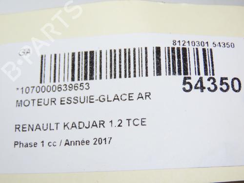 Rear wiper motor RENAULT KADJAR (HA_, HL_) 1.2 TCe 130 (HLMR) | BP28832957M102