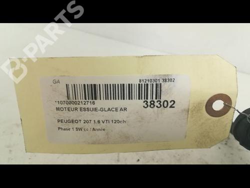 Rear wiper motor PEUGEOT 207 SW (WK_) 1.6 16V | BP9605072M102 