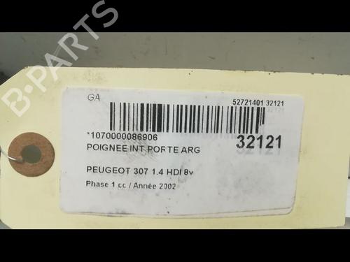 Used Rear left interior door handle PEUGEOT 307 (3A/C) 2.0 HDi 110 (107 hp) 9596564