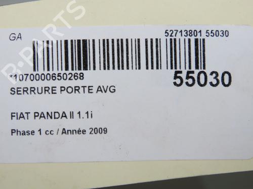 Venstre fortil lås FIAT PANDA (169_) 1.1 (169.AXA1A) (54 hp) 31605899