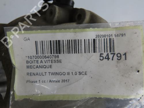 Gearbox RENAULT TWINGO III (BCM_, BCA_) 1.0 SCe 70 (BCMB) | BP28829482M3