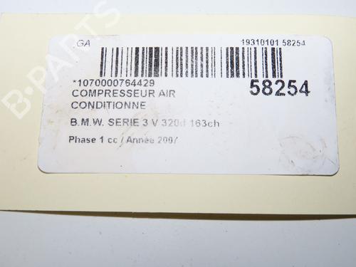 Used AC compressor AC compressor BMW 3 (E90) 320 d (177 hp) 39937934 39937934