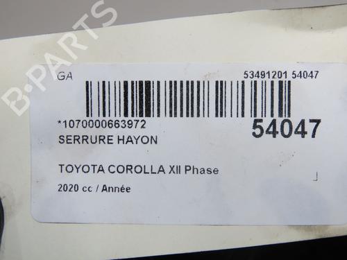 Bagklap lås Bagklap lås TOYOTA COROLLA Hatchback (_E21_, _EA1_, _EH1_) 1.8 Hybrid (ZWE211, ZWE219) (122 hp) 36958599 36958599
