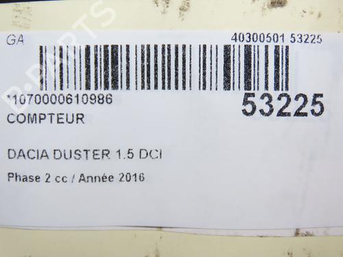 Kombiinstrument DACIA DUSTER (HS_) 1.5 dCi (109 hp) 28967999