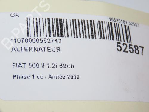 Alternator FIAT 500 (312_) 1.2 (312AXA1A) | BP28829100M7 - Image 7