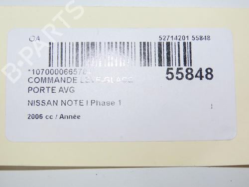 Left front window switch NISSAN NOTE (E11, NE11) 1.6 | BP31120896I27 - Image 6