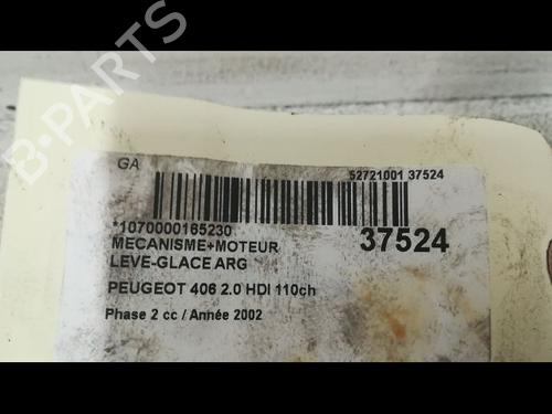 Used Rear left window mechanism PEUGEOT 406 (8B) 2.0 HDI 110 (109 hp) 23176757