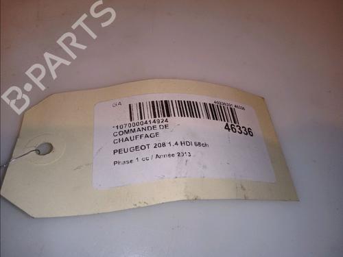 Climate control PEUGEOT 208 I (CA_, CC_) 1.4 HDi | BP13077483I5 
