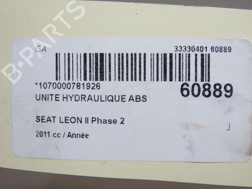 Used ABS pump ABS pump SEAT LEON (1P1) 1.6 TDI (105 hp) 40437862 40437862