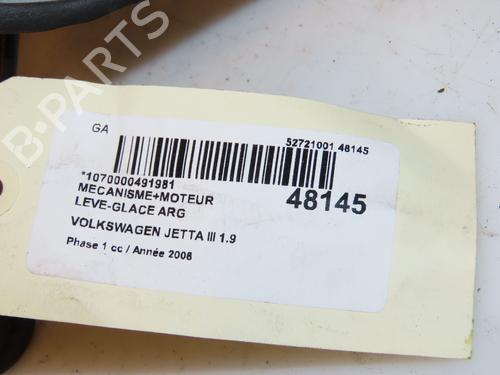 Used Rear left window mechanism Rear left window mechanism VW JETTA III (1K2) 1.9 TDI (105 hp) 16572907 16572907