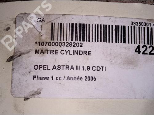 Hauptbremszylinder OPEL ASTRA H (A04) 1.9 CDTI 16V (L48) | BP9619038M77 