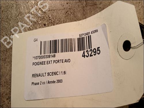 Used Front right exterior door handle RENAULT SCÉNIC I MPV (JA0/1_, FA0_) 1.6 (JA00, JA16, JA15, JA19, JA1V, JA2B, JA2C, JA0B,... (107 hp) 23175852