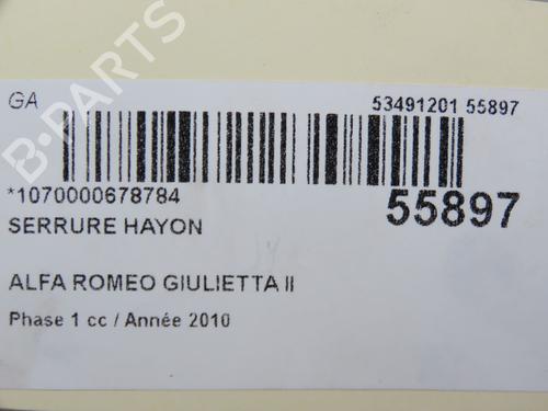 Used Tailgate lock ALFA ROMEO GIULIETTA (940_) 1.6 JTDM (940FXD1A) (105 hp) 31141145