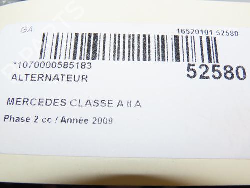 alternator-mercedes-benz-a-class-w169-2004-2005-2006-2007-2008-2009-2010-2011-2012-28967069 main image