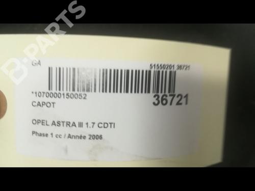 Hood OPEL ASTRA H GTC (A04) 1.7 CDTi (L08) | BP9600673C1 