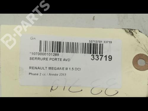 Front right lock RENAULT MEGANE III Grandtour (KZ0/1) 1.5 dCi (KZ09, KZ0D, KZ1G, KZ29, KZ14, KZ1W, KZ10, KZ1F,... | BP9597265C97 