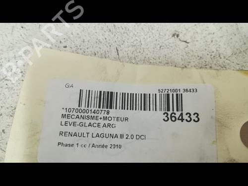 Used Rear left window mechanism RENAULT LAGUNA III Grandtour (KT0/1) 2.0 dCi GT (KT11, KT1E, KT1N) (178 hp) 9605838