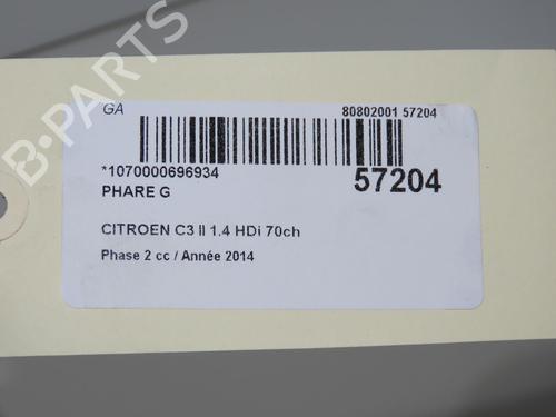 Left headlight CITROËN C3 II (SC_) 1.4 HDi 70 (SC8HZC, SC8HR0, SC8HP4) | BP33444969C28 - Image 7