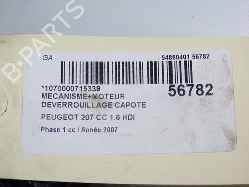 Used Sunroof engine PEUGEOT 207 CC (WD_) 1.6 HDi (109 hp) 32200884