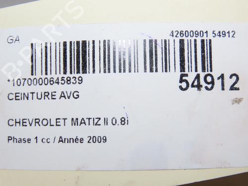 Used Front left belt tensioner CHEVROLET MATIZ (M200, M250) 0.8 (52 hp) 28830839