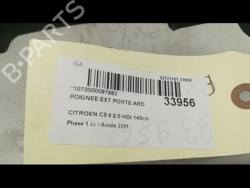 Used Rear right exterior door handle CITROËN C5 III (RD_) 2.0 HDi 165 (RDRHHA, RDRHH8) (163 hp) 9596597