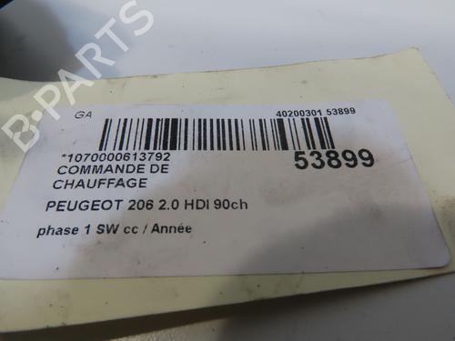 Used Climate control PEUGEOT 206 SW (2E/K) 2.0 HDi (90 hp) 28830380