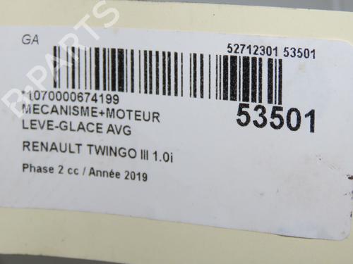 Used Front left window mechanism RENAULT TWINGO III (BCM_, BCA_) 1.0 SCe 75 (73 hp) 32332361