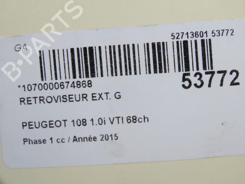 Left mirror PEUGEOT 108 1.0 VTi | BP36367687C26 - Image 5