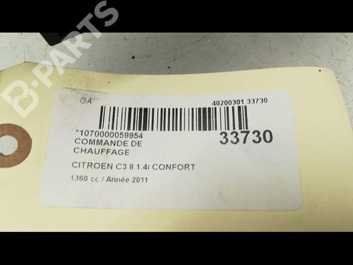 AC-Styringsenhed/Manøvreenhed CITROËN C3 II (SC_) 1.4 | BP9594900I5 