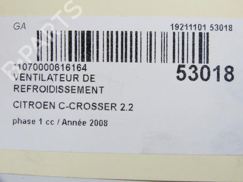 Used Radiator fan CITROËN C-CROSSER (VU_, VV_) 2.2 HDi (156 hp) 31120101