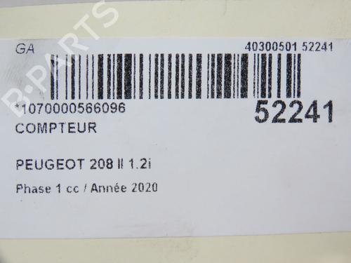 Instrument cluster PEUGEOT 208 II (UB_, UP_, UW_, UJ_) 1.2 PureTech 100 | BP26381237C47 