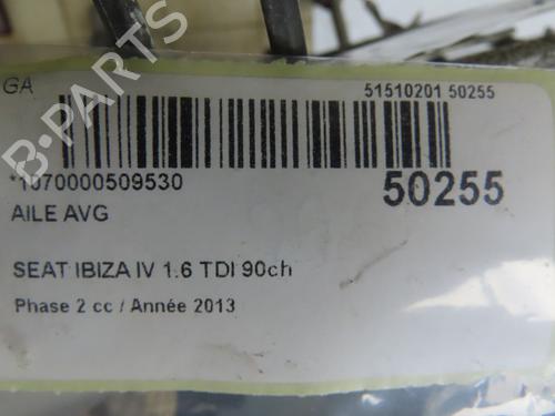 Left front fenders SEAT IBIZA IV (6J5, 6P1) 1.6 TDI | BP28968324C41 