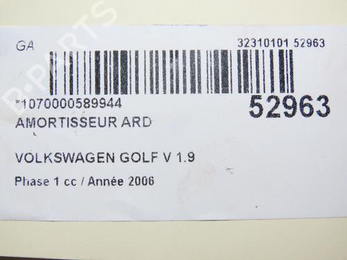 Right rear shock absorber VW GOLF V (1K1) 1.9 TDI | BP28967563M19 
