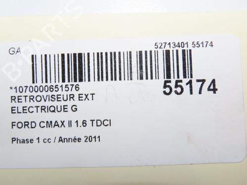 Used Left mirror FORD C-MAX II (DXA/CB7, DXA/CEU) 1.6 TDCi (115 hp) 31120823