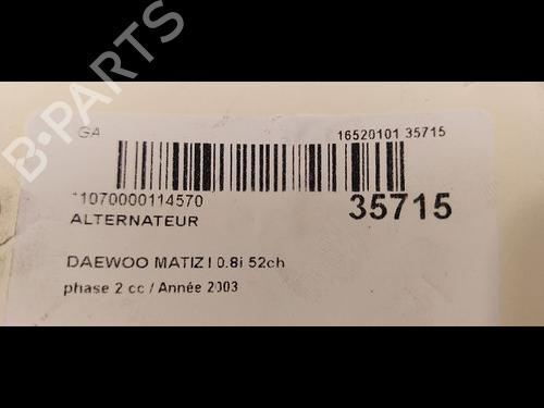 Alternator DAEWOO MATIZ (M100, M150) 0.8 | BP23172042M7 - Image 3