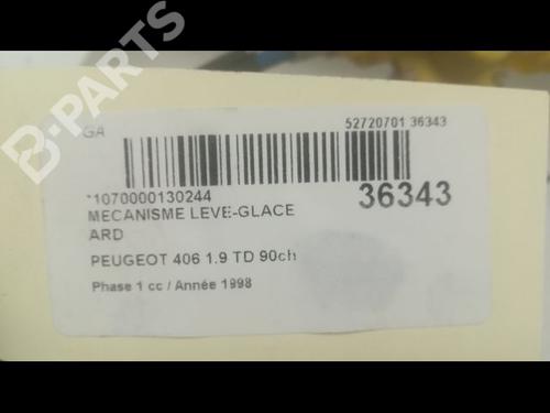 Rear right window mechanism PEUGEOT 406 (8B) 1.9 TD | BP9599056C25 