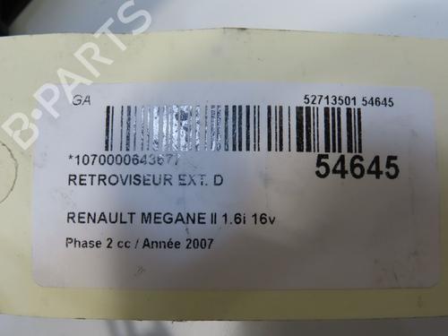 Right mirror RENAULT MEGANE II (BM0/1_, CM0/1_) 1.6 16V | BP29469769C27 