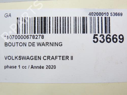 Alarmlicht Schakelaar VW CRAFTER Van (SY_, SX_) 2.0 TDI FWD (SYB, SYC, SYD) (177 hp) 31120423