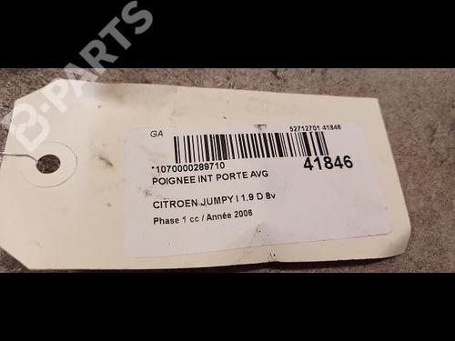 Front left interior door handle PEUGEOT EXPERT Van (222) 1.9 D 70 | BP9615457I13 