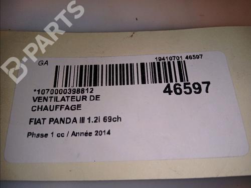 Heater blower motor FIAT PANDA (312_, 319_) 1.2 (312PXA1A) | BP11820772M62 