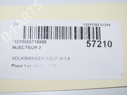 Used Injector VW GOLF VI (5K1) 1.6 TDI (105 hp) 32432901