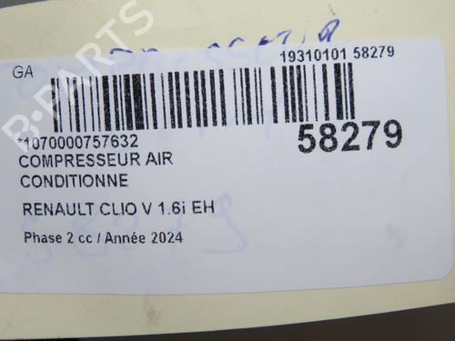 AC compressor RENAULT CLIO V (B7_) 1.6 E-TECH 140 (B7MU) | BP36510840M34 - Image 8