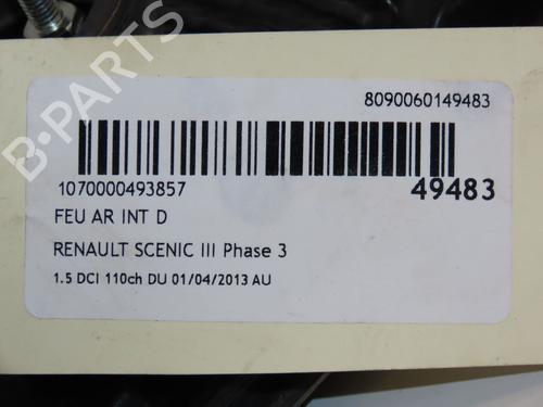 Used Right tailgate light RENAULT SCÉNIC III (JZ0/1_) 1.5 dCi (110 hp) 17868688